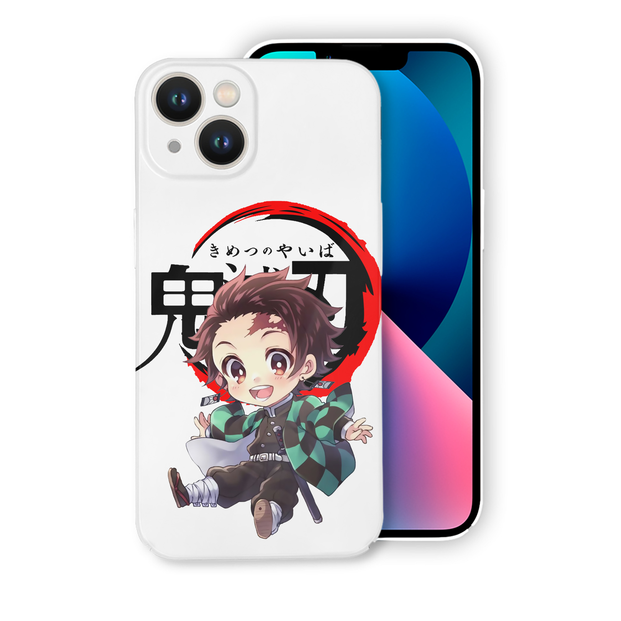 （画像用） 鬼滅の刃 竈門 炭治郎／かまど たんじろう Kamado Tanjirou 【iPhone 14シリーズ対応】ハードケース